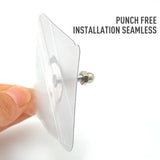 10pcs Adhesive Wall Screws Hanging Nails, Screw Stickers for Hanging Shelves, Shower, Kitchen