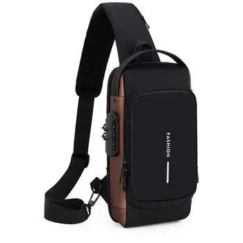 Anti Theft USB Man Crossbody (Bag)